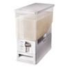 Asvel Rice Container, Wash-Free, Measuring Rice Container, Disassembles, 12kg, White, Fully Washable, A7503