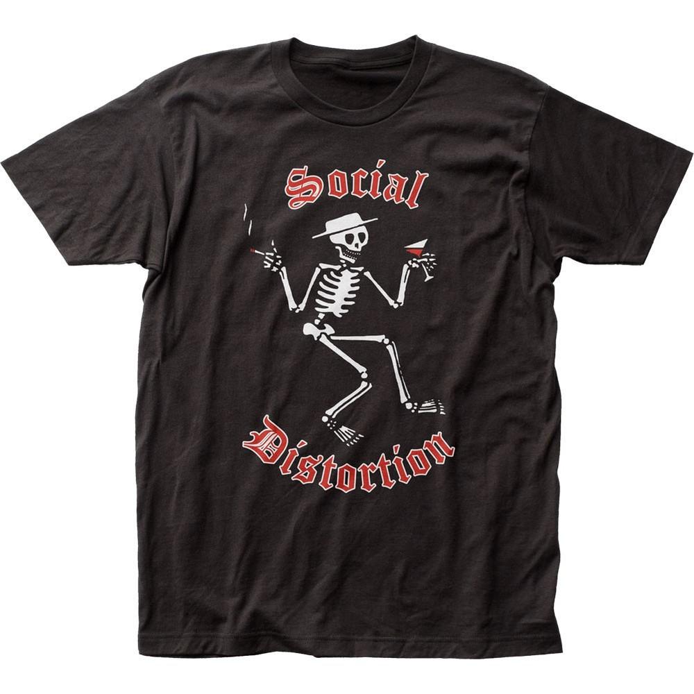 Social Distortion Skelly Logo Mens T Shirt Music Classic Concert Band Tee Black Unisex T-Shirt