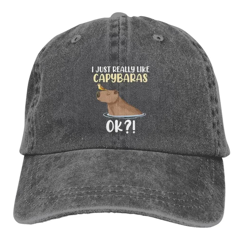 Summer Cap Sun Visor New Products Hip Hop Caps Capybara Cowboy Hat Peaked Hats