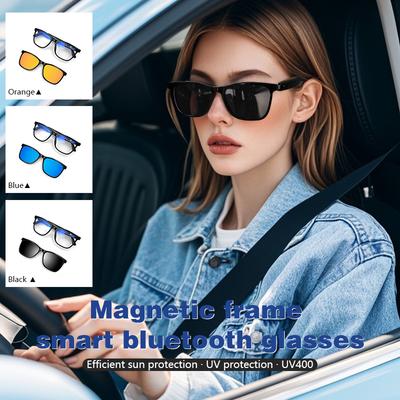 Bluetooth-очки Smart Touch Audio Music BT5.3 с защитой от синего света UV400 поляризованные линзы женские умные очки для мужчин