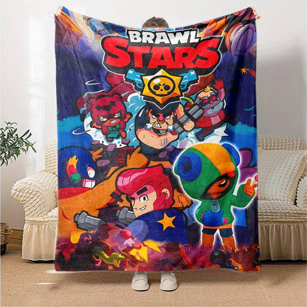 Brawl Stars Blanket Ultra-Soft Great for Office Livingroom Office Chair All-Season Use Warmthful Decor Gifts For Family Or Friends