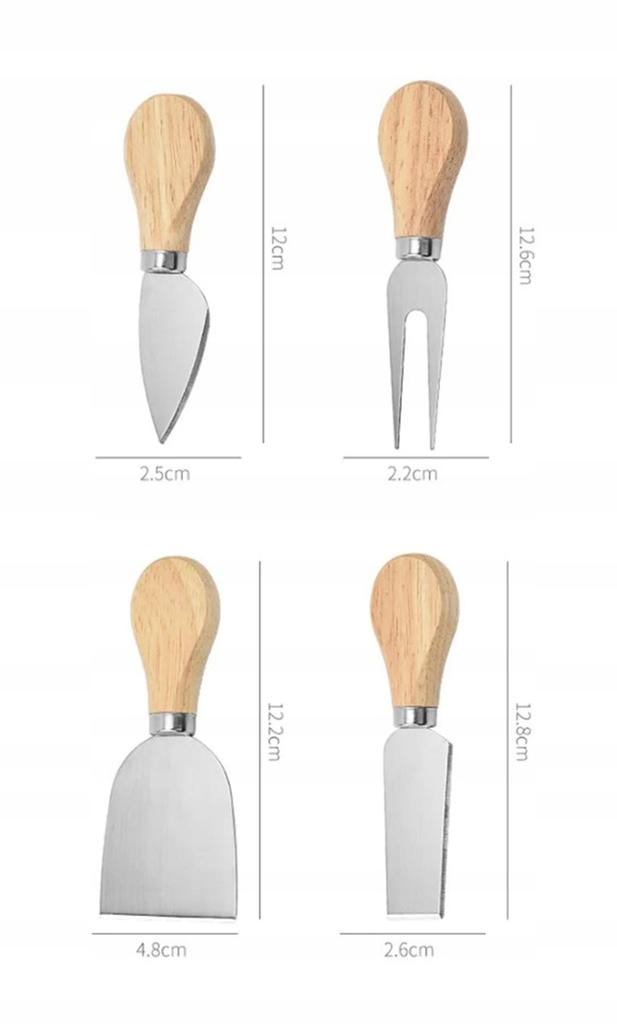 Cheese slicing knives Set of 4 slicing knives Set for appetizers