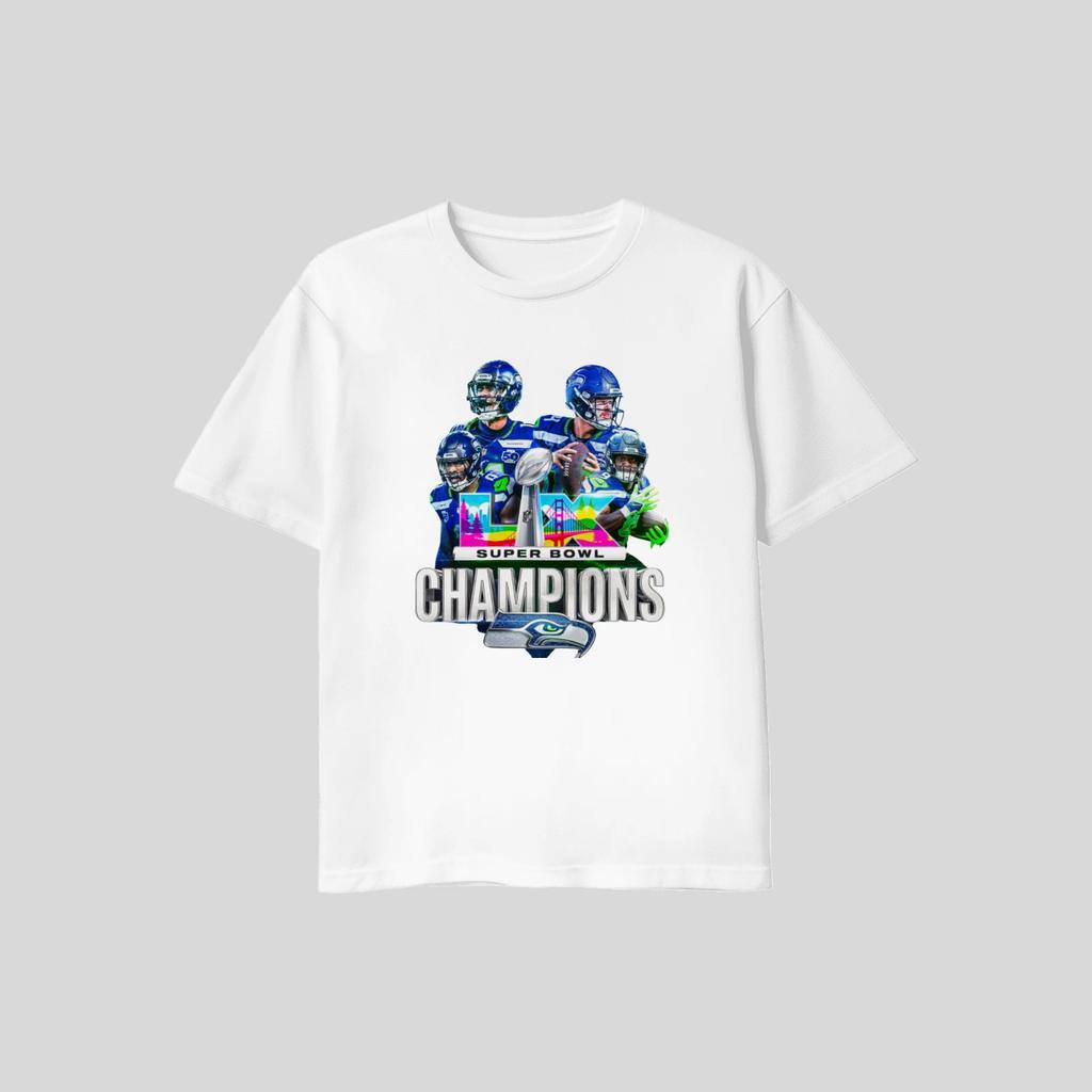 Men's and Women's T-shirts Seattle Seahwks Super Bowl Champion 2026 LX