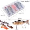 Fishing Lure Artificial ABS Plastic Life-like Swim Baits Crankbaits Hooks Lure for Bass Carp Fishing