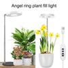 1/2Pcs Telescopic Grow Light Full Spectrum Desk Growth Lamp with 4H/8H/12H Automatic Timer & 4 Dimmable Levels Height Adjustable LED Plant Light