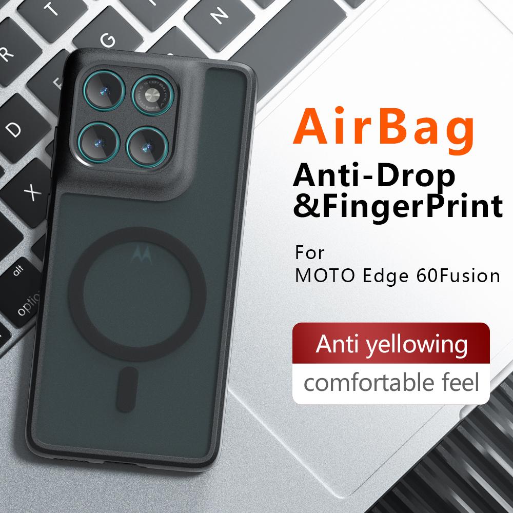 Для Moto Edge 60 Fusion Чехол для Magsafe Магнитный матовый акриловый бампер для Motorola Edge 50 Neo Ultra 50Pro G85 G55 G35 Жесткий чехол