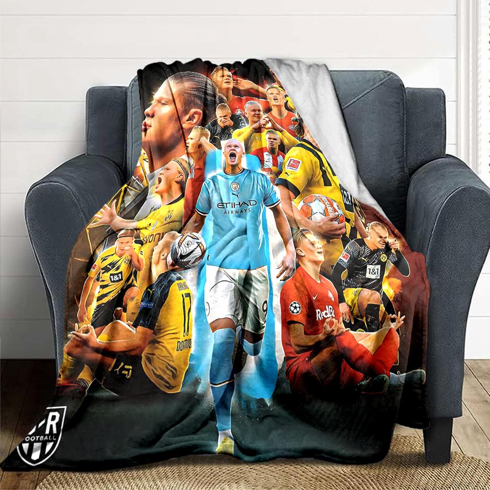Norwegian Football Legend Blankets Flannel Printed Breathable Warm Throw Blanket for Home Office Bedspreads 0708a73