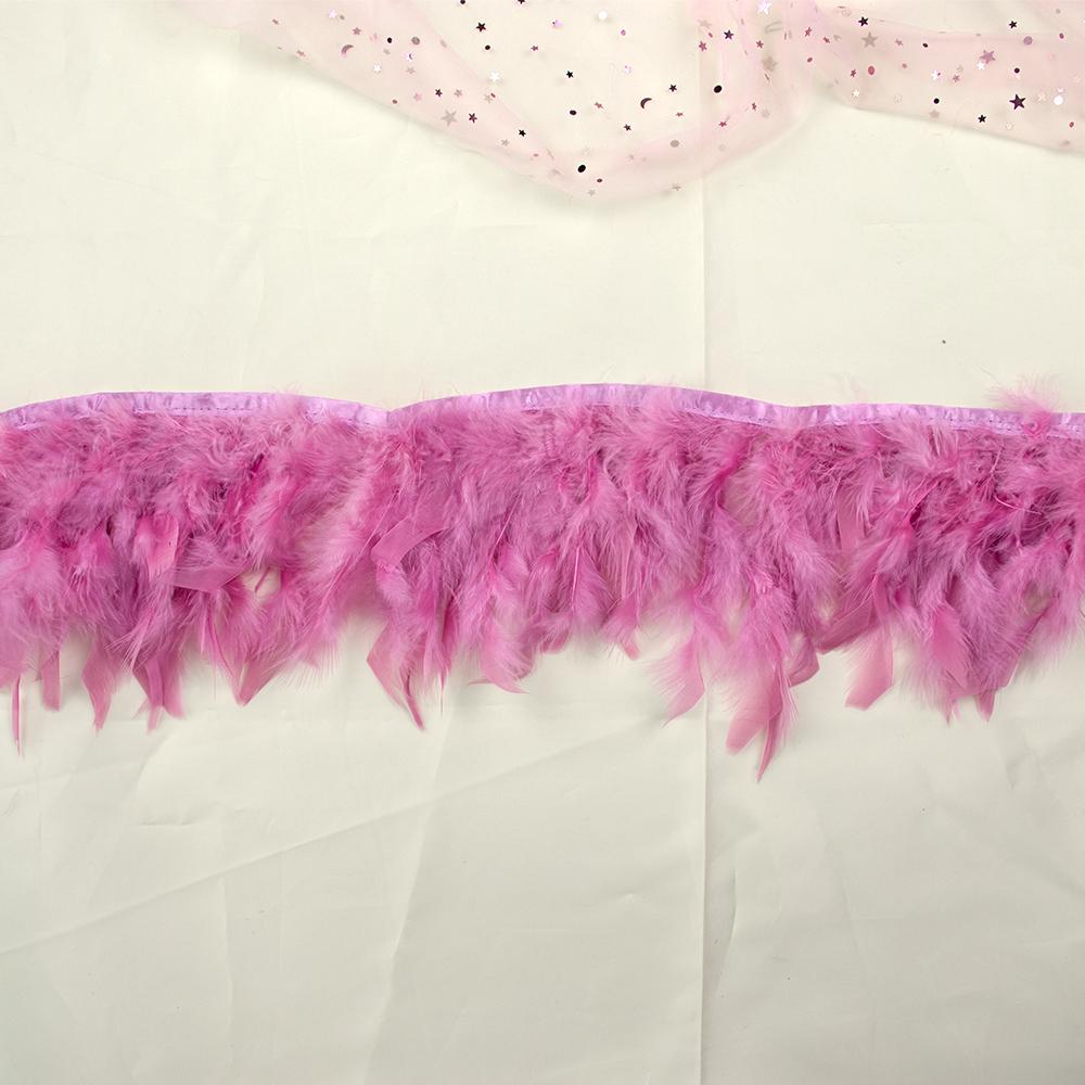 1yard Natural Turkey Feathers Trims Ribbon 4 -6inch For Jewelry Crafts Accessories Wedding Party Skirt Clothing Sewing Decoration