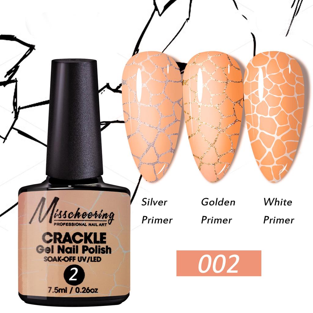 Nail Art Crack Glue Cracked Marble Pattern Burst Change Uv Nail Polish Glue Set Nail Salon