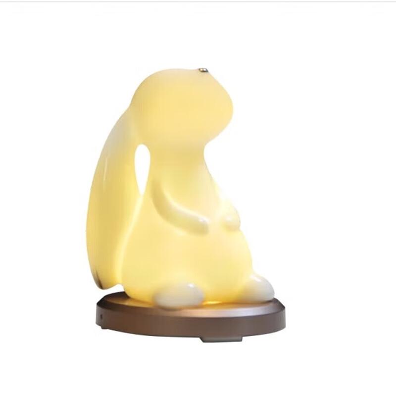 Starry Rabbit Voice-Controlled Ceramic Night Light