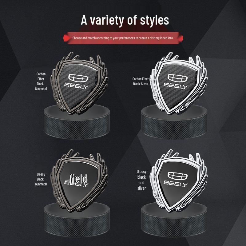 Металлический значок Наклейка с логотипом на боковое стекло для автомобиля Geely 4-го поколения Emgrand GS/GL/Binyue L