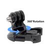 360 Degree Rotate Quick Release Buckle Vertical Swivel Mount for GoPro 13 12 11 10 9 8 for SJCAM Insta360 X4 X3 Xiaomi Yi Camera