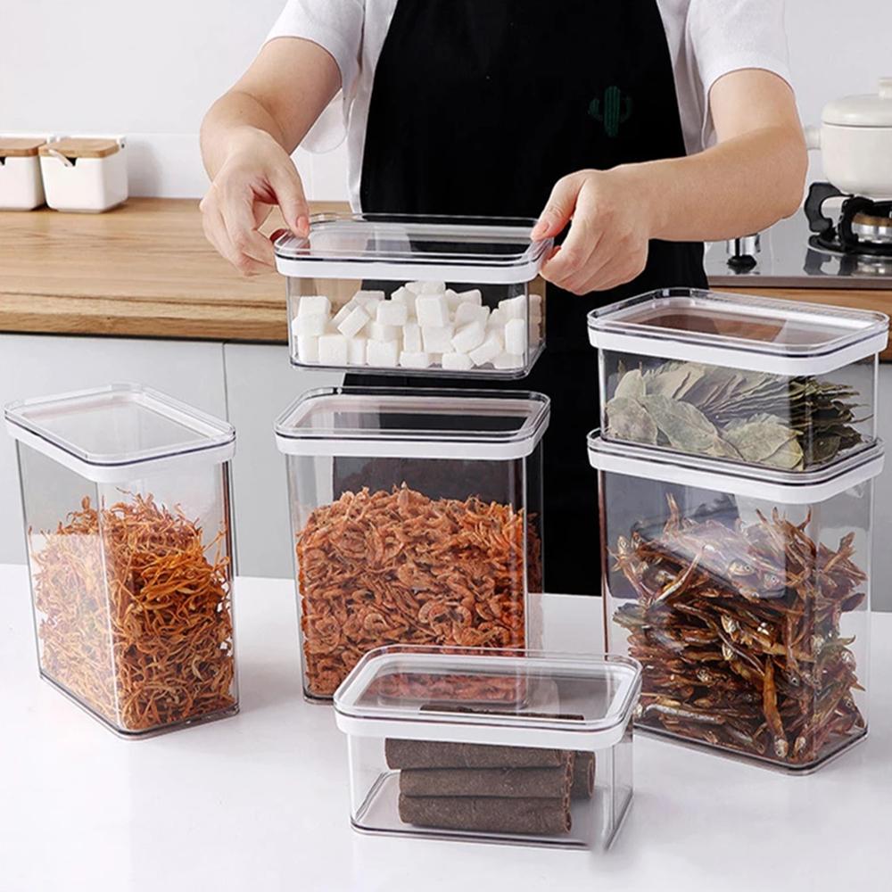 Подвесной контейнер для хранения продуктов питания, органайзер для холодильника, герметичный бак, кухонный шкаф, стеллаж для хранения, прозрачный бак для хранения