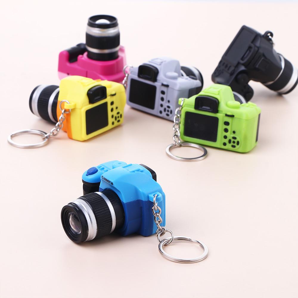 Accessorie Pendant Led Light With sound Creative camera Simulation Cameras Flashing Camera Keychain Camera Keychain