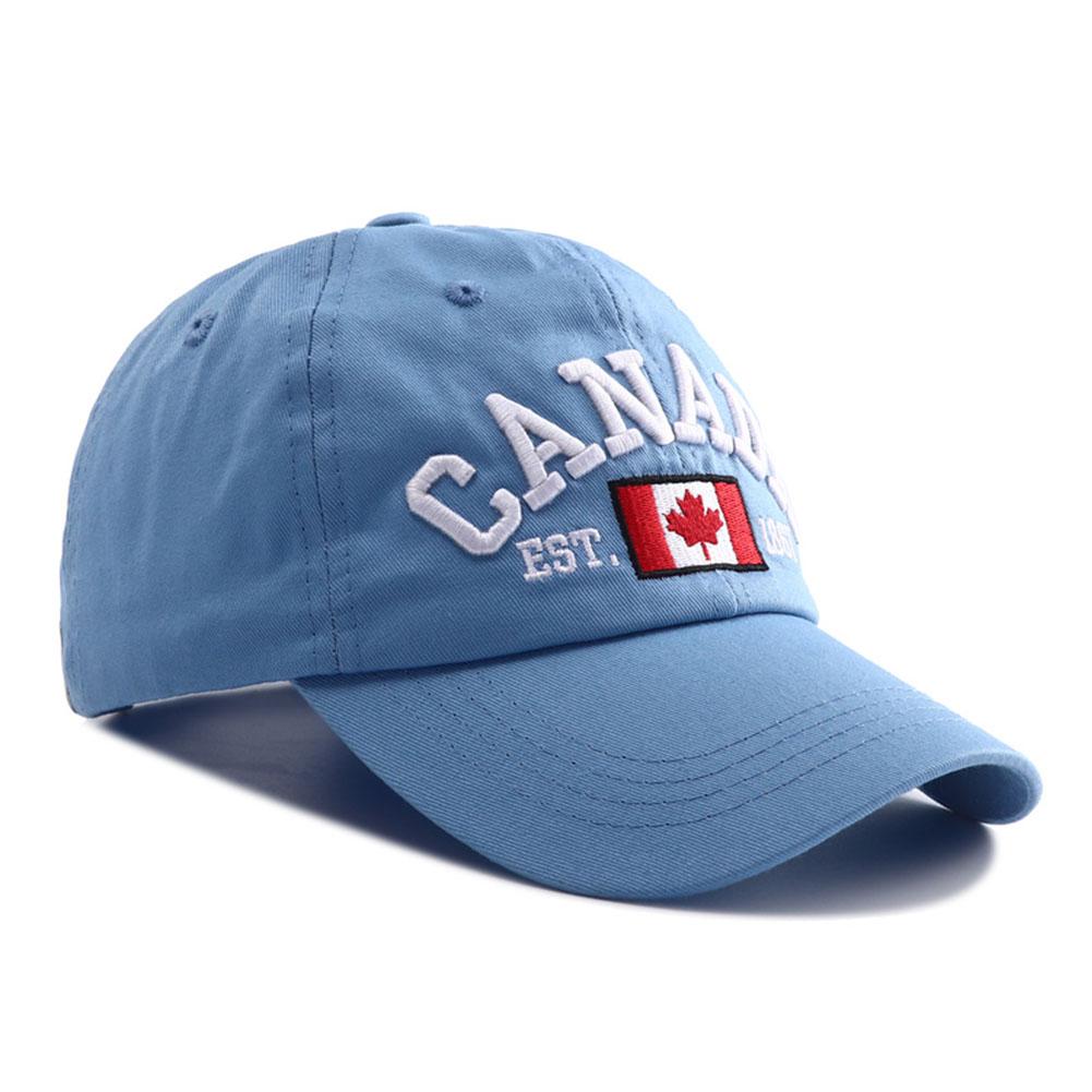 Спортивная Уличная Регулируемая Стиль Городская Хип-Хоп Костяная Кепка Snapback Бейсбольная Вышивка Флаг Канады Новый Бренд Последние Свежие Кепки Для