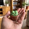 3D Printed Fidget Clicker Keychain Key Ring Keyboard Fidgets Keychain Lucky Cat Key Chain  Gifts