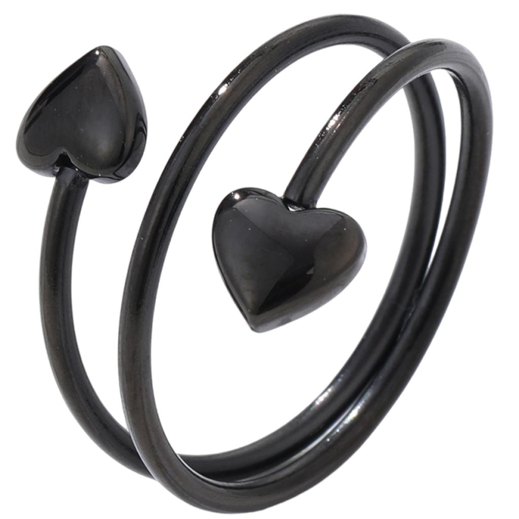 Stainless Steel Rings For Women Energy Lymphatic Drainage Magnets Finger Rings Great Present Idea