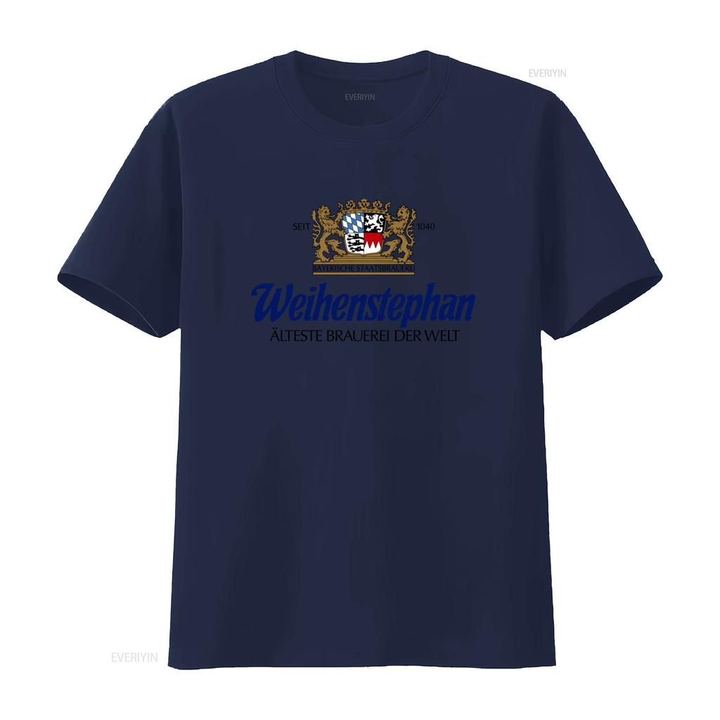 Weihenstephan Authentic Coat Of Arms Beer Brewery Logo T Shirt Vintage Design High Quality Print Perfect For Lovers Vintage