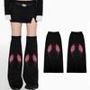 Womens Flared Long Leg Socks Subcultures Leg Warmers Harajuku Punk Boot Socks Fashion Baggy Cuffs Ankle Heap Socks