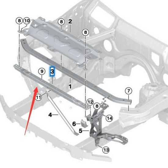 BMW X3 X4 G01 G02 Front Support Rod 51647400111