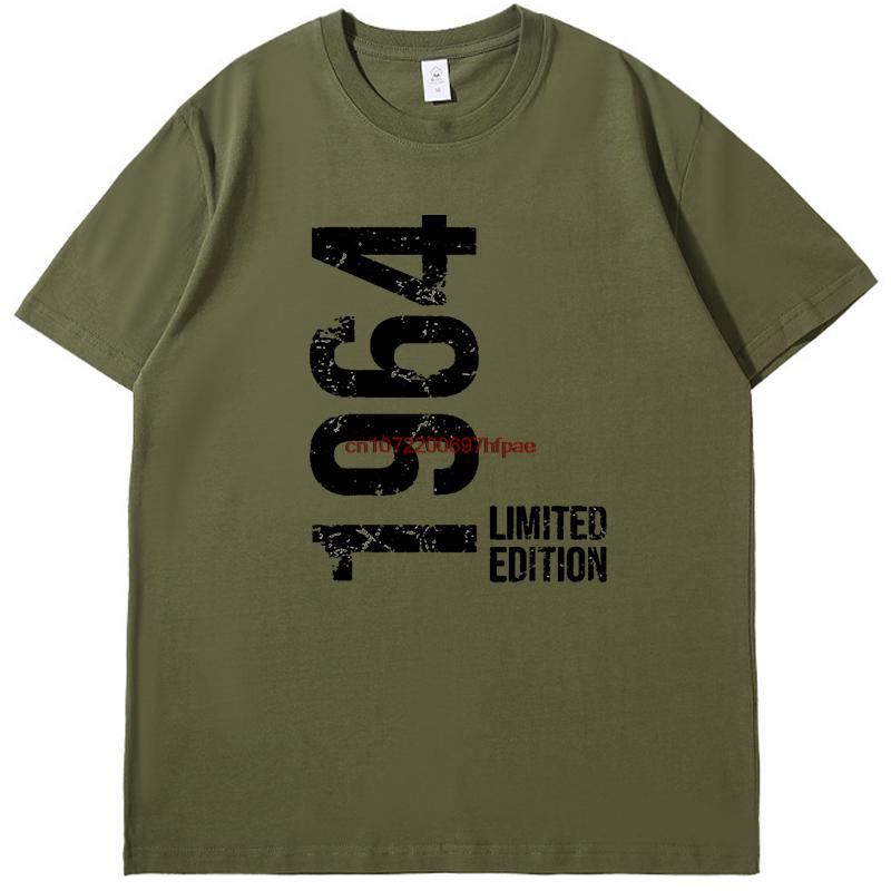 Summer Cotton Short Sleeve Tee Vintage Born In 1964 Tshirt Birthday Gifts Graphic T Shirtstees Tops Unisex Print T Shirt