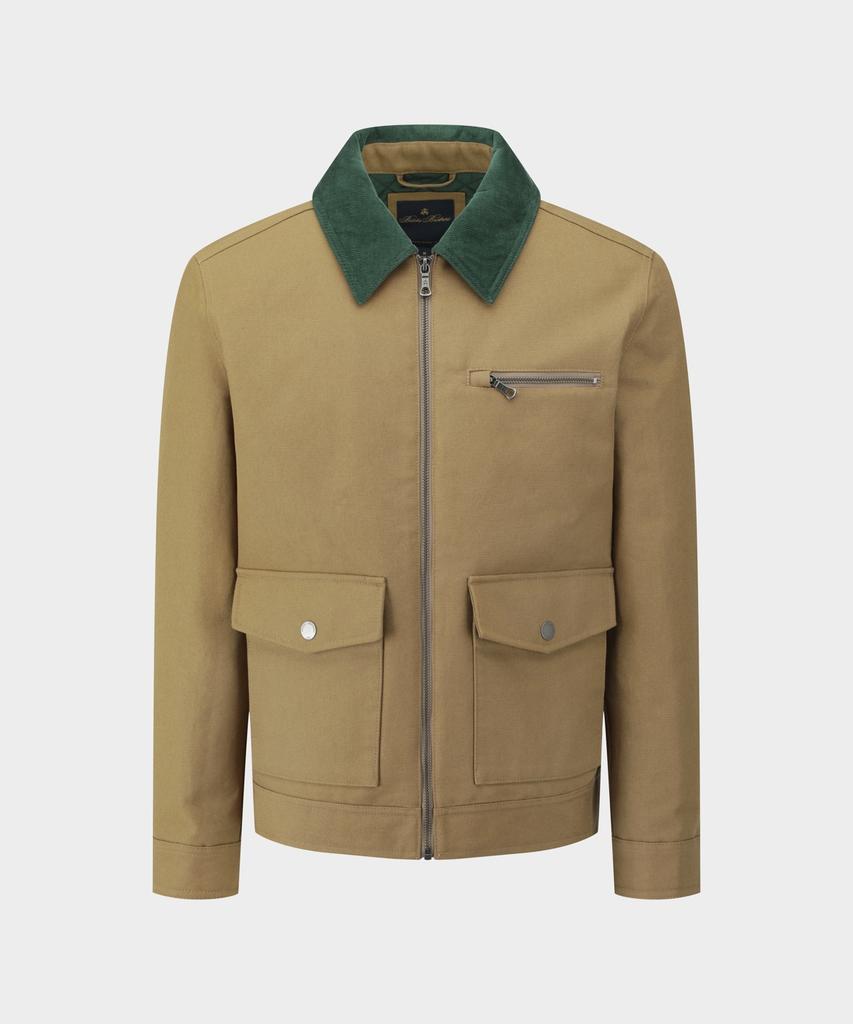 Brooks Brothers Canvas Work Jacket (Beige) (Bbotmmf301)