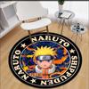 Anime Naruto Print Carpet  Area Rugs Round Carpet for Living Room Floor Mat Flannel Anti-Slip Mat for Children
