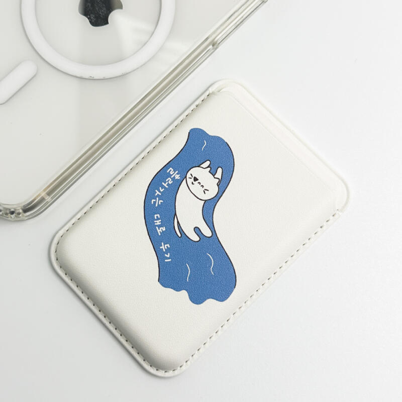 Пусть течет Кожаный кошелек для карт MagSafe