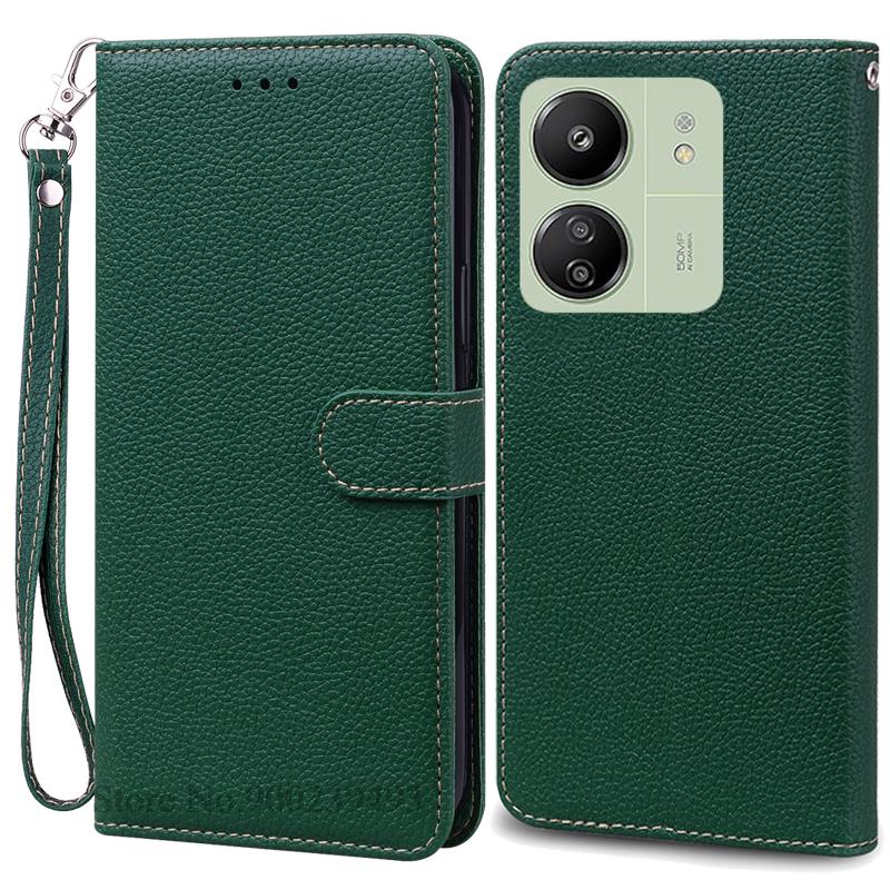 For Xiaomi Poco C65 Case Leather Wallet Flip Case For POCO C65 C 65 PocoC65 Cover Coque Fundas For Xiaomi Poco C65 Phone Case