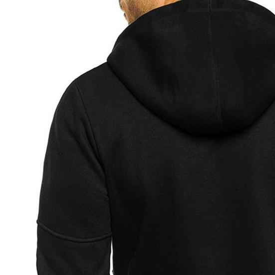 Мужская толстовка с капюшоном для фитнеса на весну и осень с карманами на молнии, кардиган на молнии, плотное однотонное повседневное пальто с эластичными манжетами и подолом, куртка для путешествий и работы