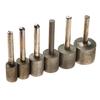 6pcs Diamond Cylindrical Grinding Head 12/14/16/18/20/25mm Mounted Points Grinder Drilling Bits with 6mm Shrank Rotary Tool