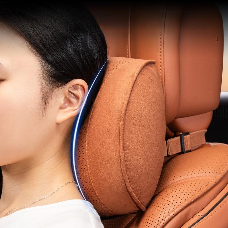 Universal Car Seat Headrest Neck Pillow, 3D Ergonomic Travel Neck Rest, Soft Fluffy Comfortable Neck Support Protection