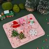 Christmas Hat Silicone Chocolate Mold DIY Snowflake Snowman Biscuit Fudge Candy Making Gingerbread Man Cake Decor Ice Tray Gifts