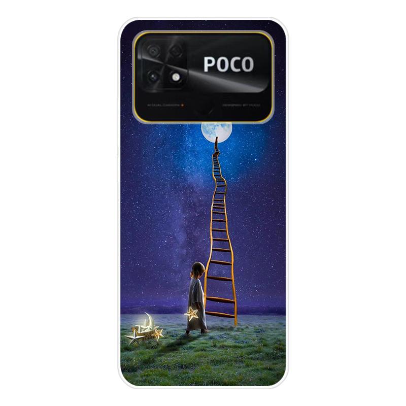 Для Xiaomi Poco C40 C 40 Чехол Мягкая силиконовая задняя крышка Мультяшный чехол для телефона Разнообразие