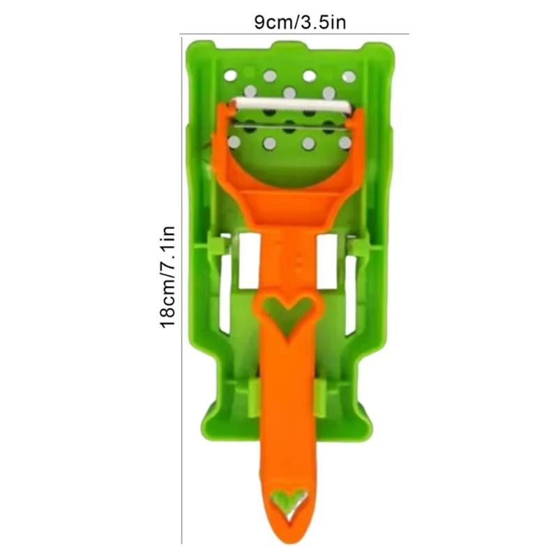 Многофункциональная овощечистка Портативная из нержавеющей стали Слайсер для фруктов 2-в-1 Многофункциональный инструмент для нарезки овощей Для домашней кухни