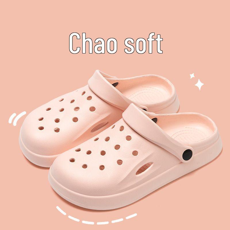 Дышащие Толстоподошвенные Закрытые Пляжные и Садовые Туфли для Мужчин и Женщин - Удобные Летние Шлепанцы в Парном Стиле