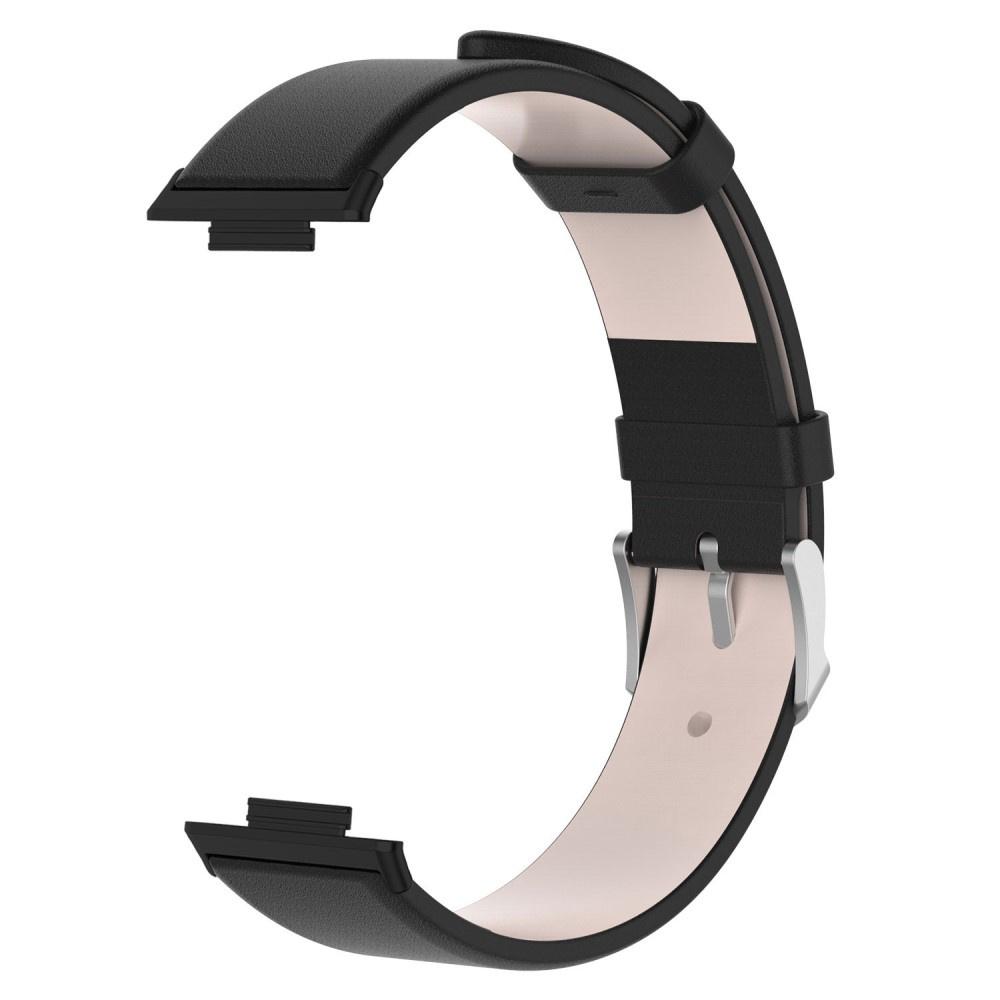 Leather Strap for Xiaomi Redmi Watch 4 / Xiaomi Smart Band 8 Pro / Xiaomi Smart Band 9 Pro, Black