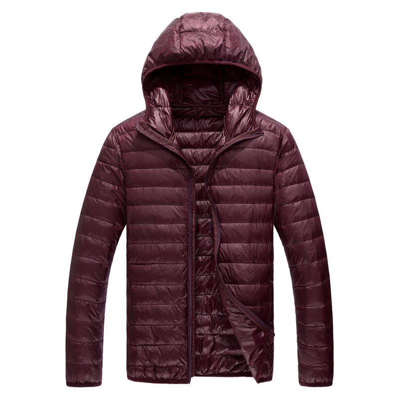 Men Autumn Winter Ultra Light Down Jacket Waterproof Casual Outdoor Portable Lightweight Male Padded Coats