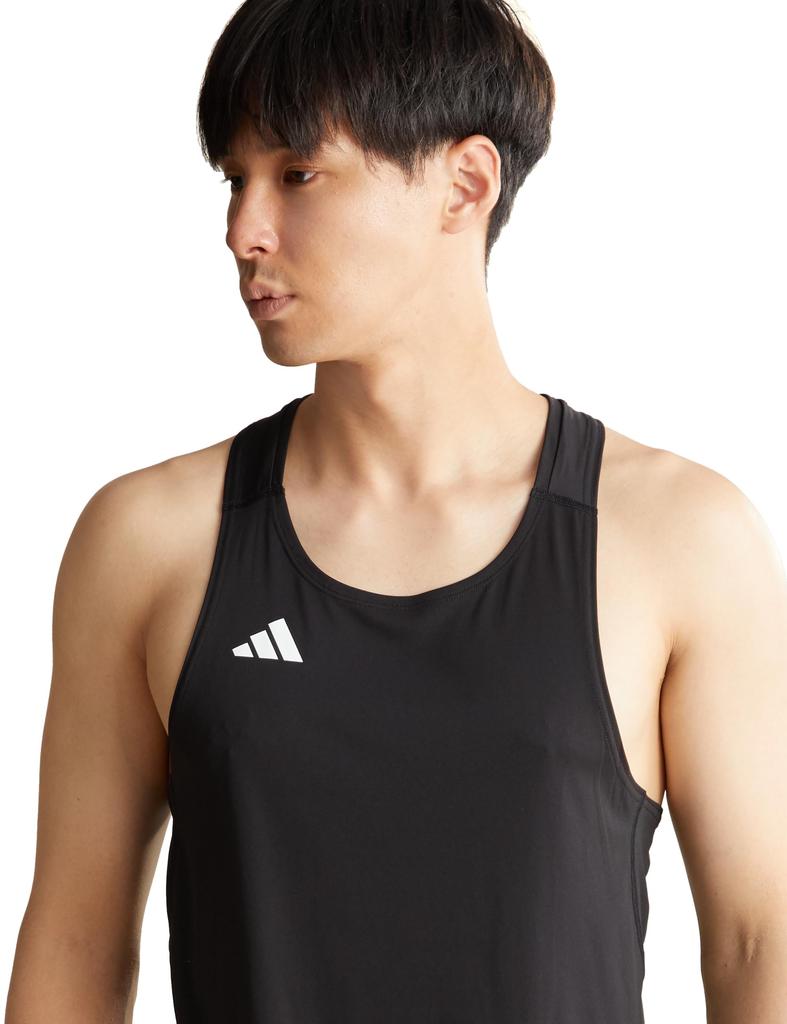Adidas Running Tank Top Adizero E SNGLT Men's JTT47 Black (IM8586) XL