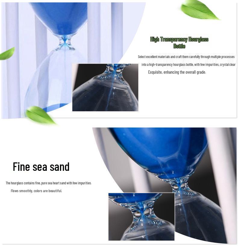 Multicolor Wooden Hourglass: 5/15/30 Minute Timer for Kids' Brushing & Creative Decor