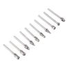 10Pcs Carbide Burr Set Alloy Tungsten Steel High Hardness Wide Application for Dremel Wood Carving