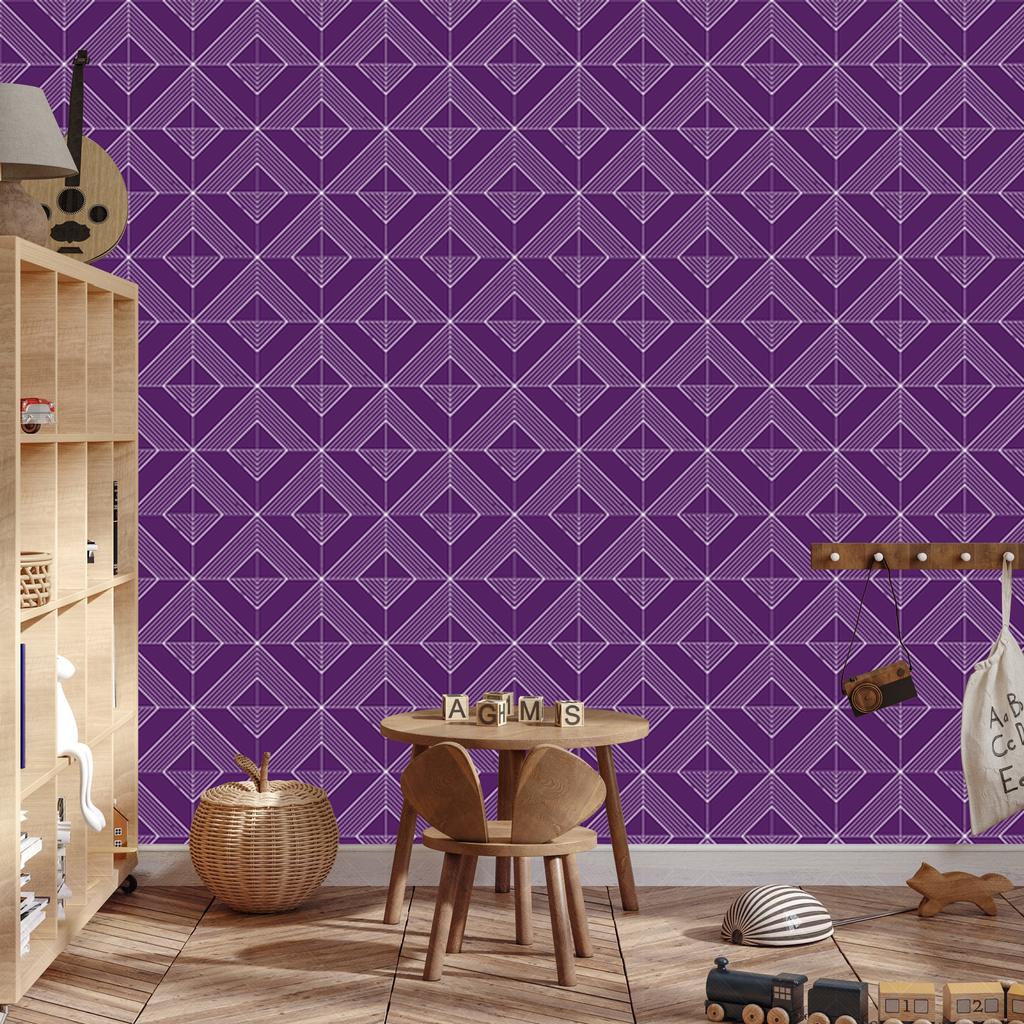 Wallpaper Geometric rhombuses purple and plum, purple background 50x1000