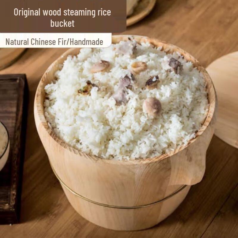 Minai Commercial Wooden Steamer Bucket for Rice