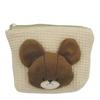 The Bears' School Boa Face Tissue Pouch Beige 172532