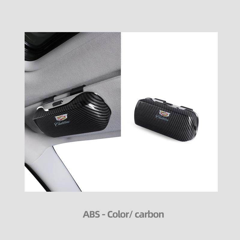 AABHX1 Sunshade Glasses Storage Box Flocking Lining Car Multifunctional Sunglasses For Cadillac XT4 XT6 CTS DTS STS XTS ATS BLS SLS CT5