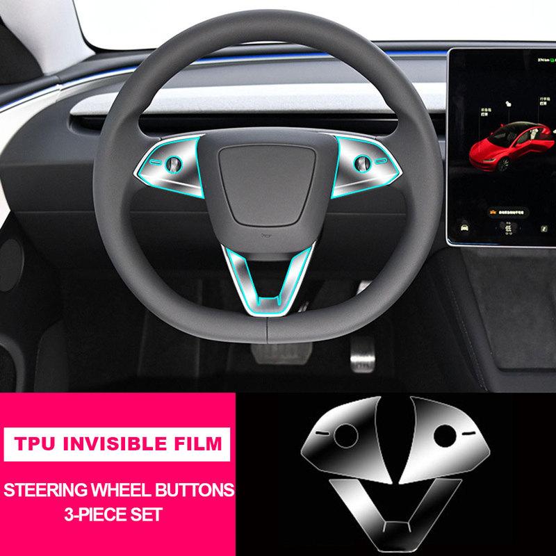 For Tesla Model 3 Highland 2024 TPU Center Console Film Car Body Protective Film Invisible Door Extended Car Clothing Set