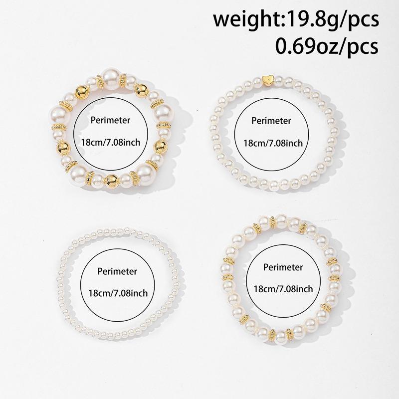 Браслет из жемчуга любви, горячо продаваемое украшение, персонализированная мода, простой браслет из бусин особой формы, надетый слоями