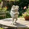 Лягушка, напечатанная на 3D-принтере, Мини-украшение для рабочего стола, Имитация модели лягушки в солнцезащитных очках со скрещенными руками, Стоящая лягушка для стола, Салона автомобиля