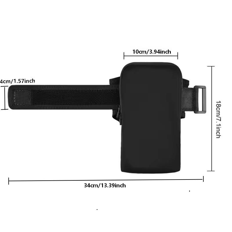 Adjustable Zipper Fitness Phone Pouch 7.5 Inch Universal Sports Armband Bag For Running Workout iPhone Samsung Xiaomi 6