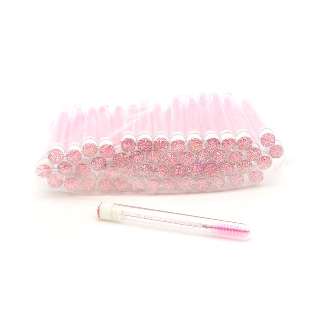 New Style Eyelash Extension Cleaning Brush Disposable Eyelash Brush Holder Eye Lash Brushes Mascara Wands Tubes